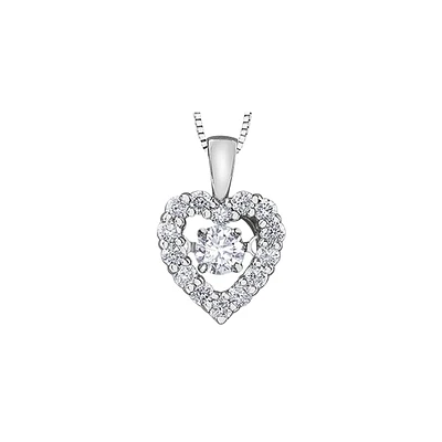 WOMAN 10K WHITE GOLD PENDANT