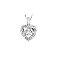 WOMAN 10K WHITE GOLD PENDANT
