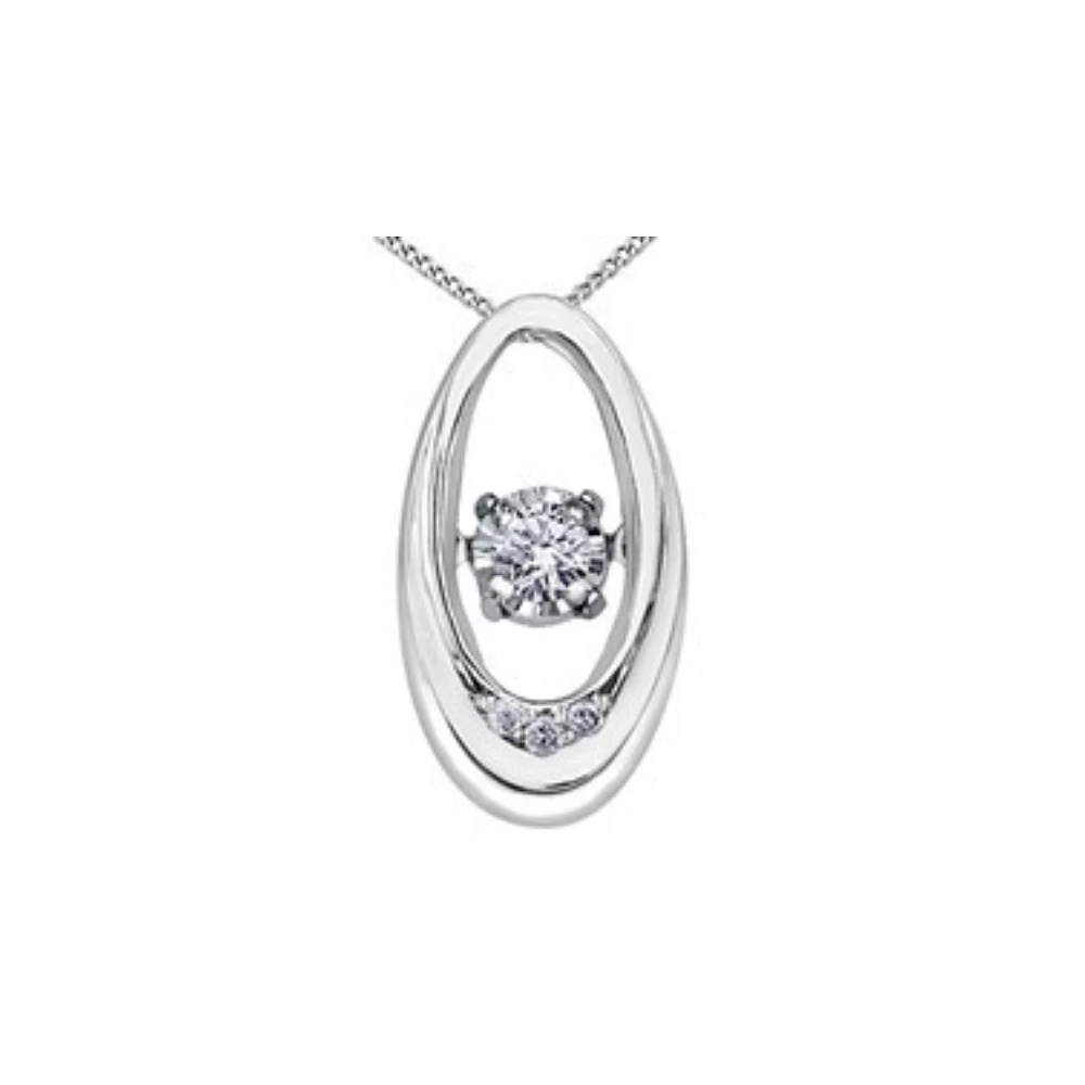 10K WHITE GOLD PENDANT