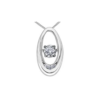 10K WHITE GOLD PENDANT
