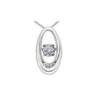 10K WHITE GOLD PENDANT