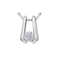 10K WHITE GOLD PENDANT