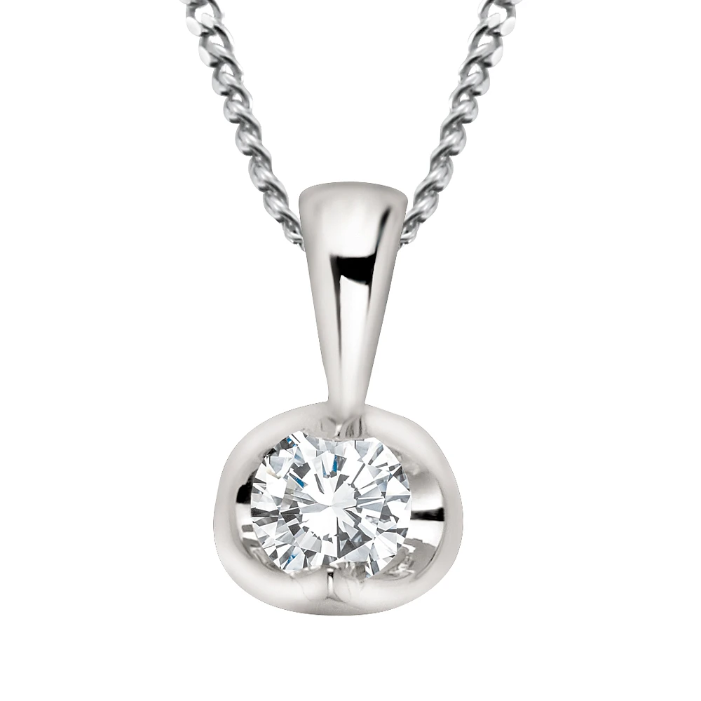 WHITE GOLD PENDANT FOR WOMEN