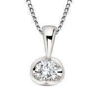 WHITE GOLD PENDANT FOR WOMEN