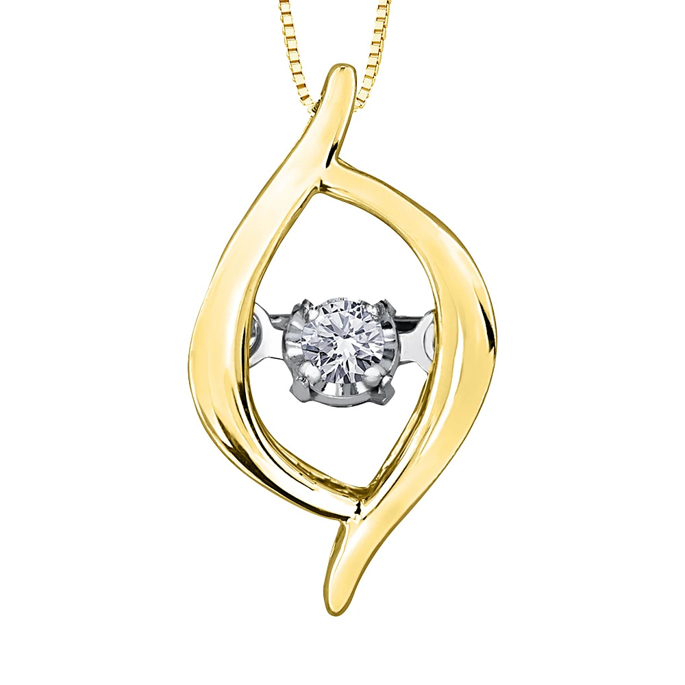 YELLOW GOLD PENDANT FOR WOMEN