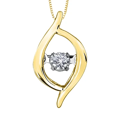 YELLOW GOLD PENDANT FOR WOMEN