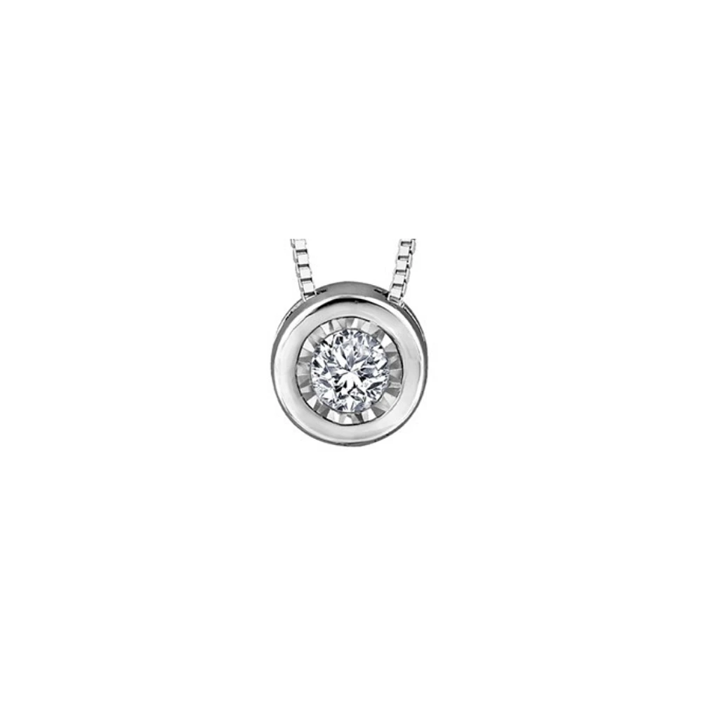 10K WHITE GOLD PENDANT