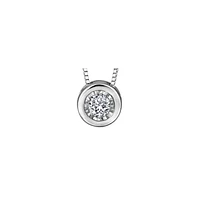 10K WHITE GOLD PENDANT