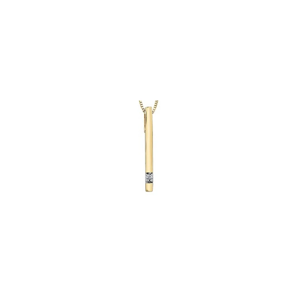 2-TONE 10K GOLD PENDANT