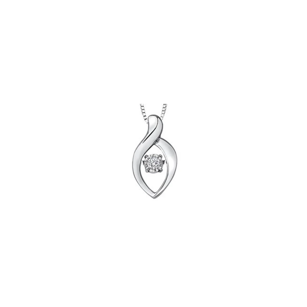 PENDENTIF EN OR 10K AVEC DIAMANT