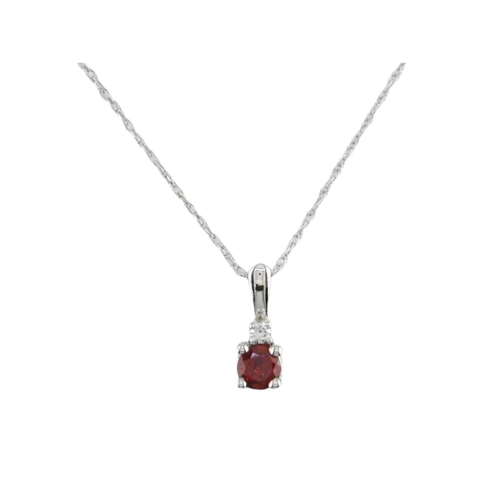 10K WHITE GOLD PENDANT