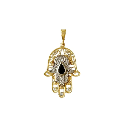 PENDENTIF EN OR DEUX TONS