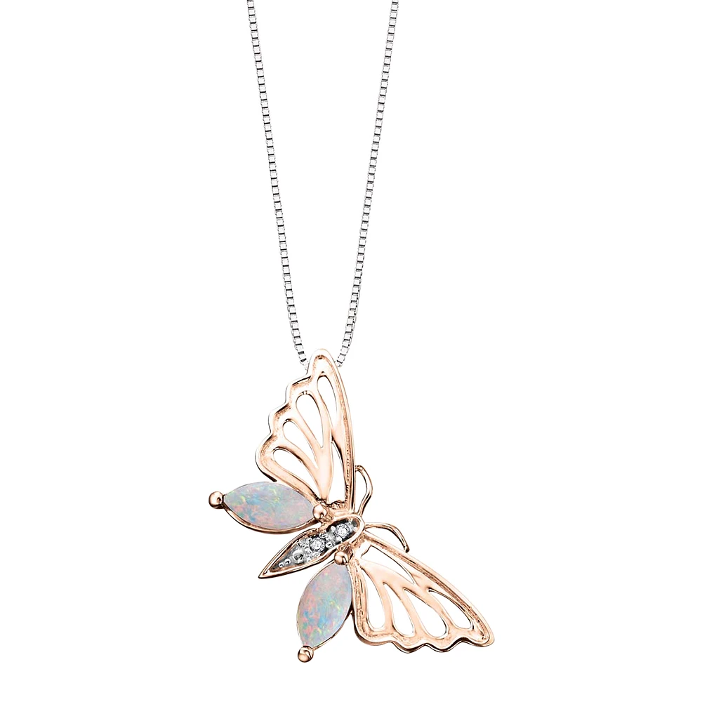 10K GOLD BUTTERFLY PENDANT