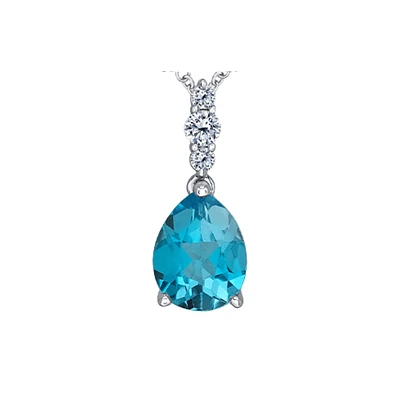 10K WHITE GOLD PENDANT
