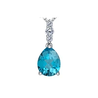 10K WHITE GOLD PENDANT