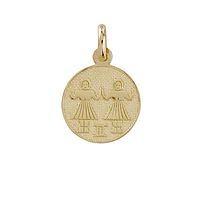 10K GOLD PENDANT - GEMINI
