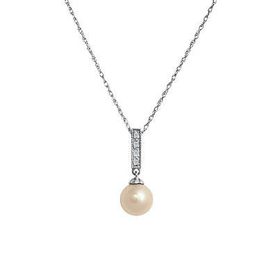 10K WHITE GOLD PENDANT