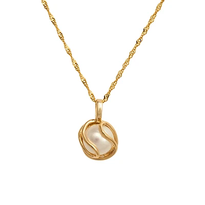10K YELLOW GOLD PENDANT
