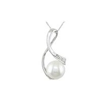 10K WHITE GOLD PENDANT