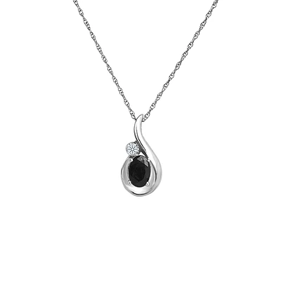 10K WHITE GOLD PENDANT