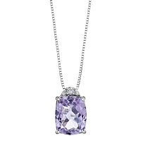 10K GOLD PENDANT WITH AMETHYST