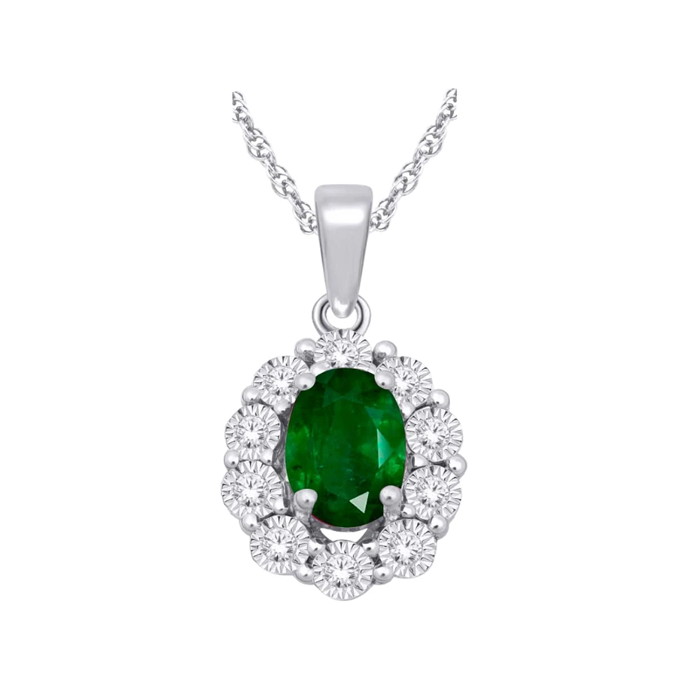 10K WHITE GOLD PENDANT
