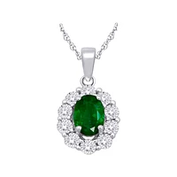 10K WHITE GOLD PENDANT