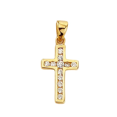 10K YELLOW GOLD CROSS