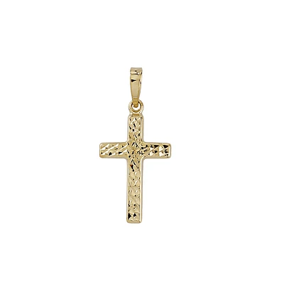 10K YELLOW GOLD CROSS