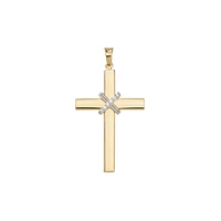 10K 2 TONE GOLD PENDANT