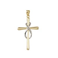10K 2 TONE GOLD PENDANT