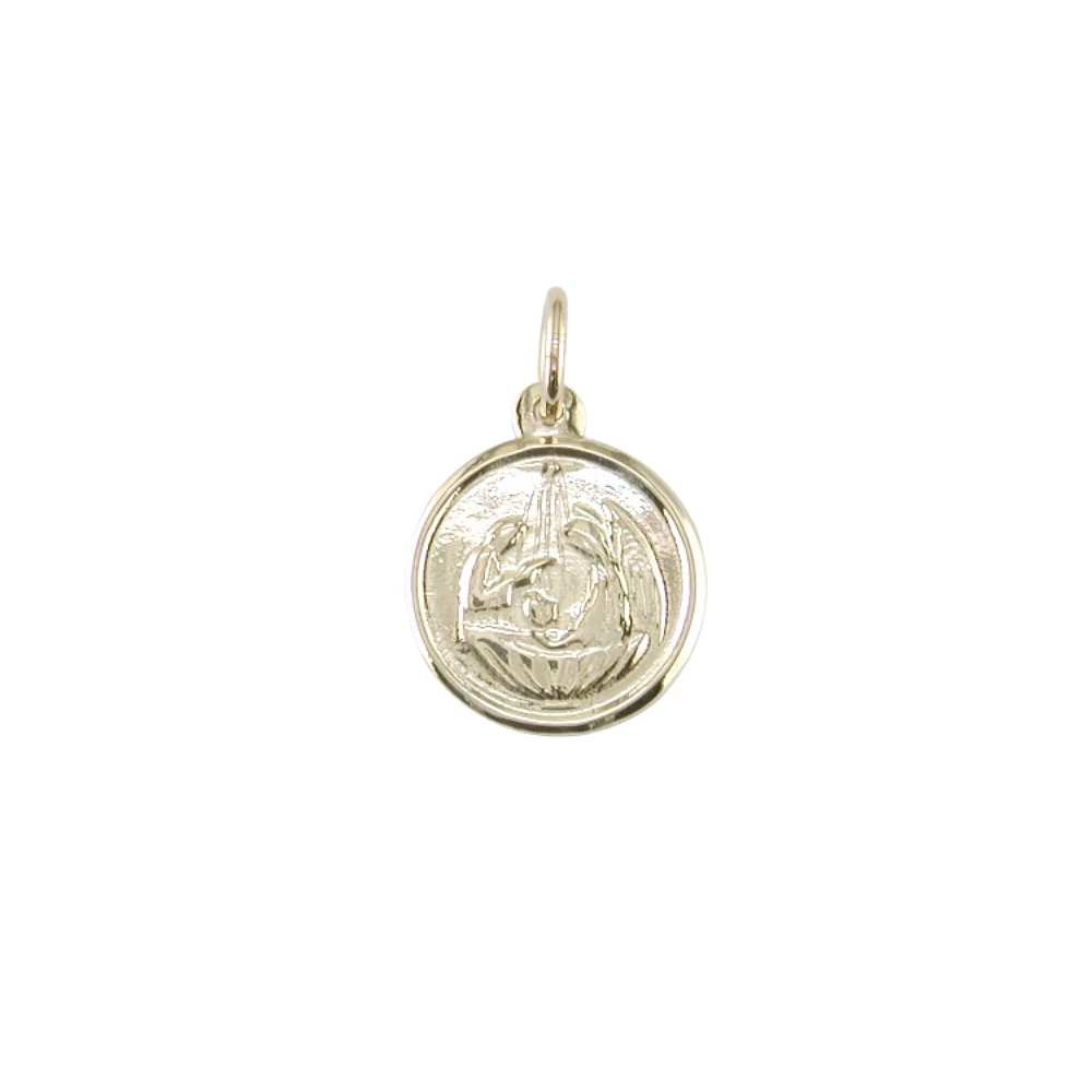 MÉDAILLE BAPTÊME EN OR JAUNE 10K
