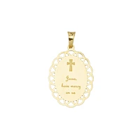 10K YELLOW GOLD PENDANT