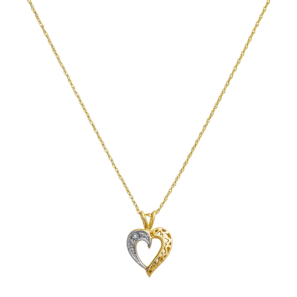 HEART PENDANT IN 10K YELLOW GOLD