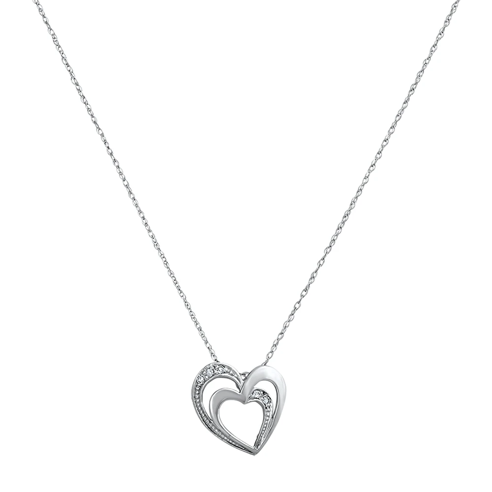 10K WHITE GOLD PENDANT