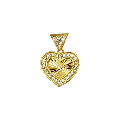 HEART PENDANT IN 10K YELLOW GOLD