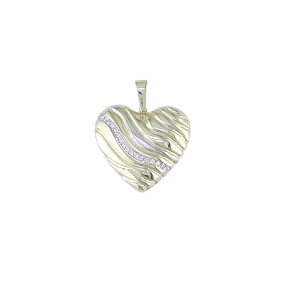 PENDENTIF COEUR EN OR JAUNE 10K