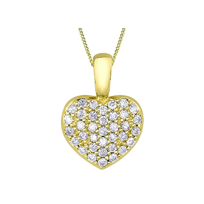 10K GOLD HEART PENDANT