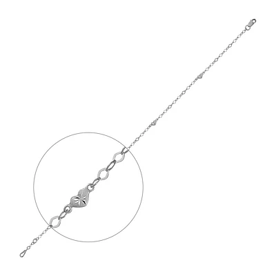 CHAÎNE CHEVILLE EN OR 10K- 10’’X3MM