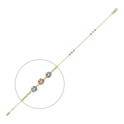 CHAÎNE DE CHEVILLE EN OR- 10’’X1MM