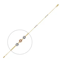 CHAÎNE DE CHEVILLE EN OR- 10’’X1MM