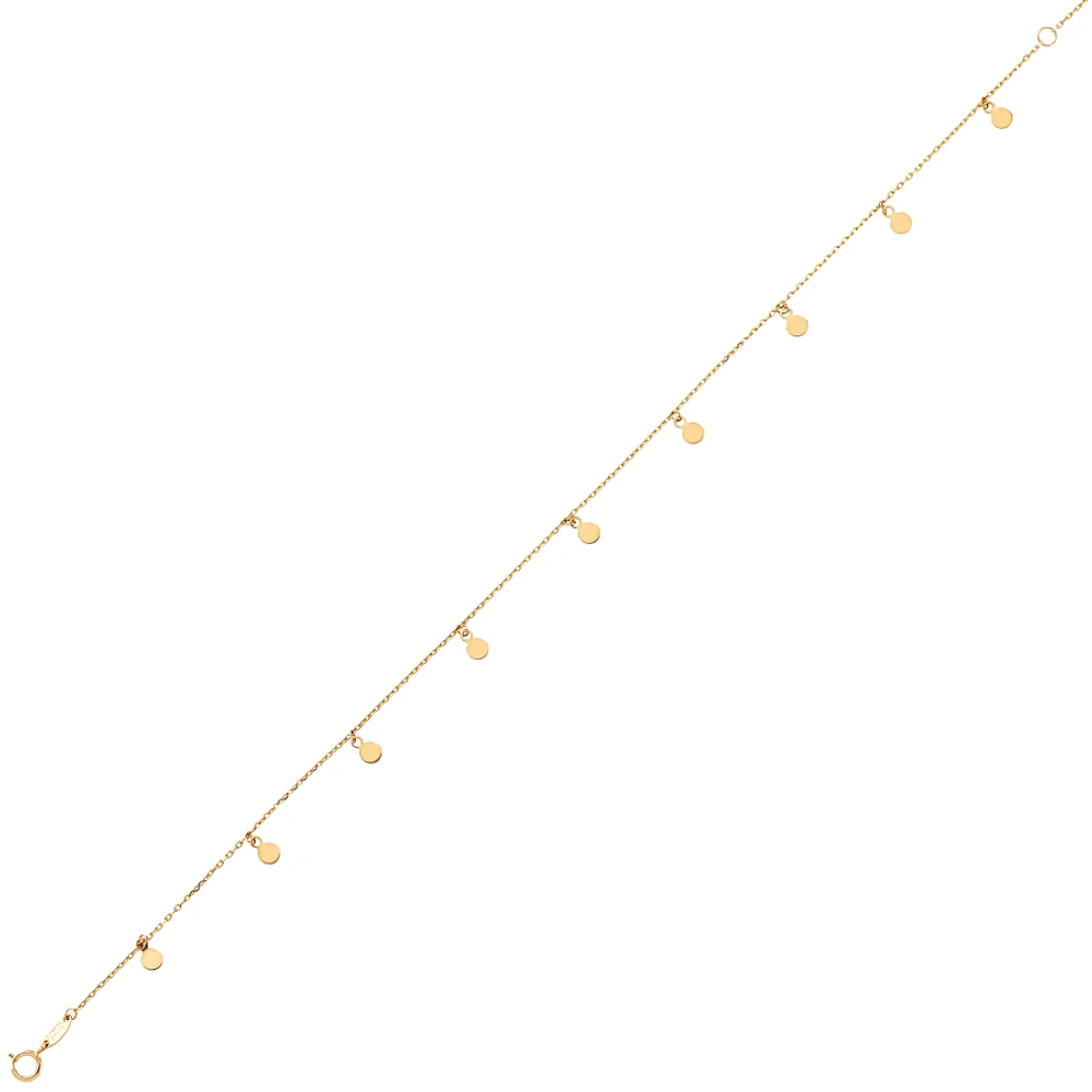 CHAÎNE CHEVILLE OR 10K-10’’X0.5MM