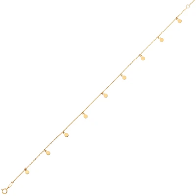 CHAÎNE CHEVILLE OR 10K-10’’X0.5MM