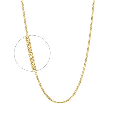 10K YELLOW GOLD CHAIN – 24’’X2MM