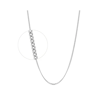 10K WHITE GOLD CHAIN - 24''