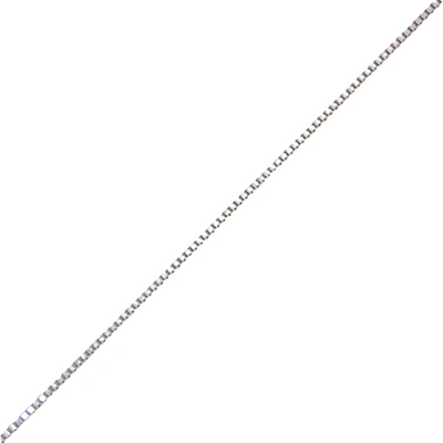10K WHITE GOLD CHAIN - 16''X0.5MM