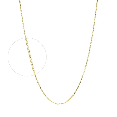 10K YELLOW GOLD CHAIN – 18’’X1MM