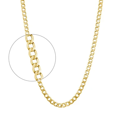 10K YELLOW GOLD CHAIN – 22’’X4MM