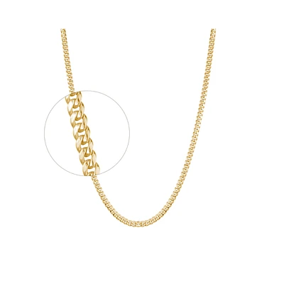 YELLOW GOLD BRACELET 7.25''X3MM