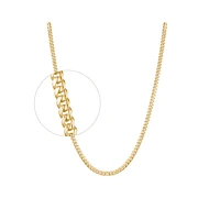 YELLOW GOLD BRACELET 7.25''X3MM